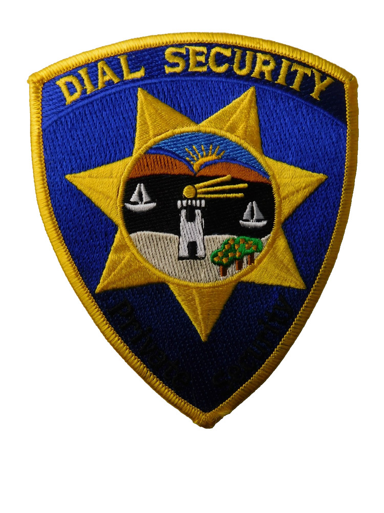 DIAL PRIVATE SECURITY OFFICER PATCH SHOULDER CREST CA POLICE OLLECTOR LIGHTHOUSE
