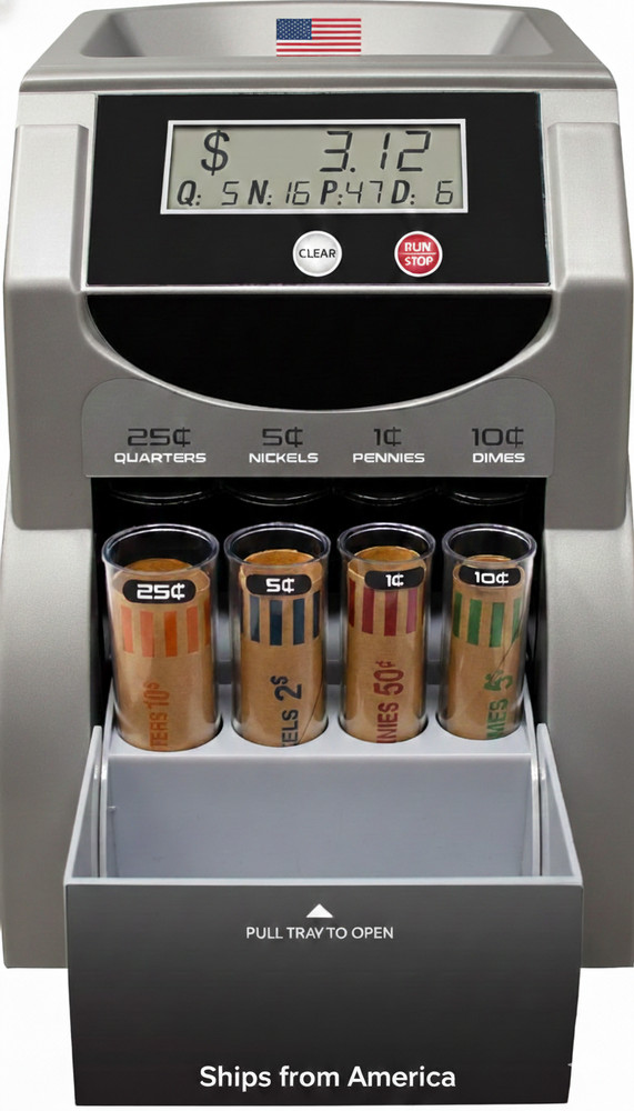 EVEN Pro Digital Coin Counter, Sorter, and Wrapper