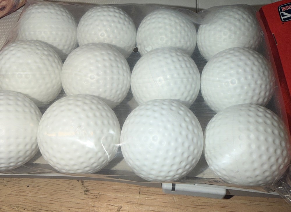 PGA Tour -12 Count Plastic Practice Golf Balls Solid Training Swing Simulator