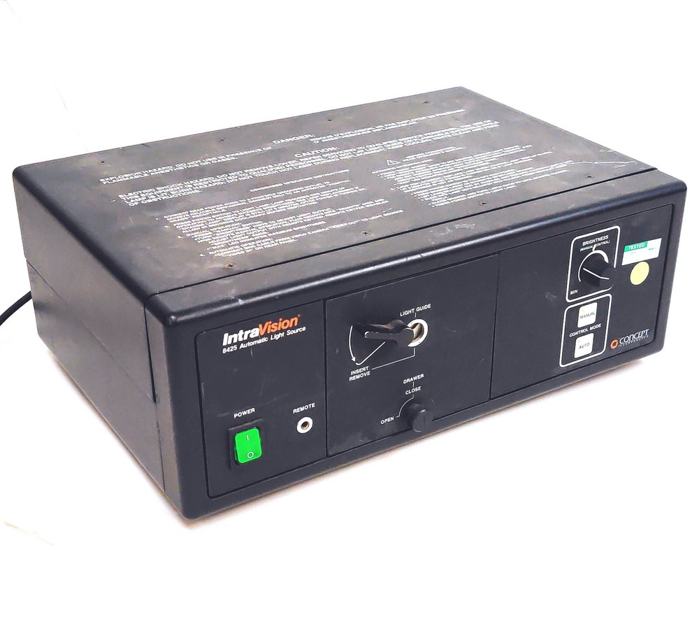 Concept INC IntraVision 8425 Automatic Light Source 75 OHMS 1Vpp 115VAC *TESTED*