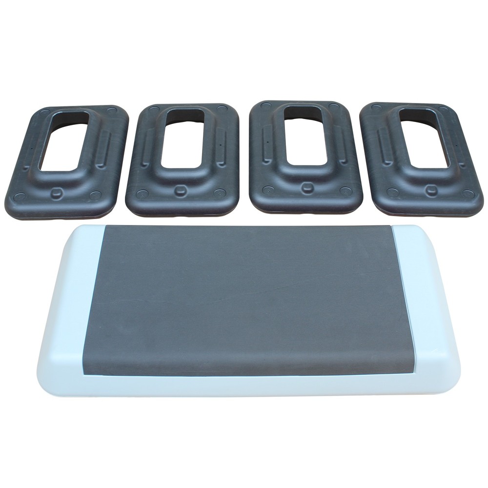 Aerobic Stepper Adjustable Workout Platform - Fitness Exercise Step with Risers