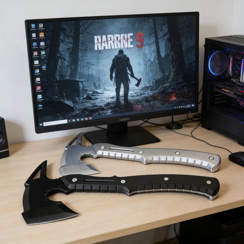 Resident Evil 9 Requiem Cosplay Prop 3D Printed Toy Leon Axe Weapon Model