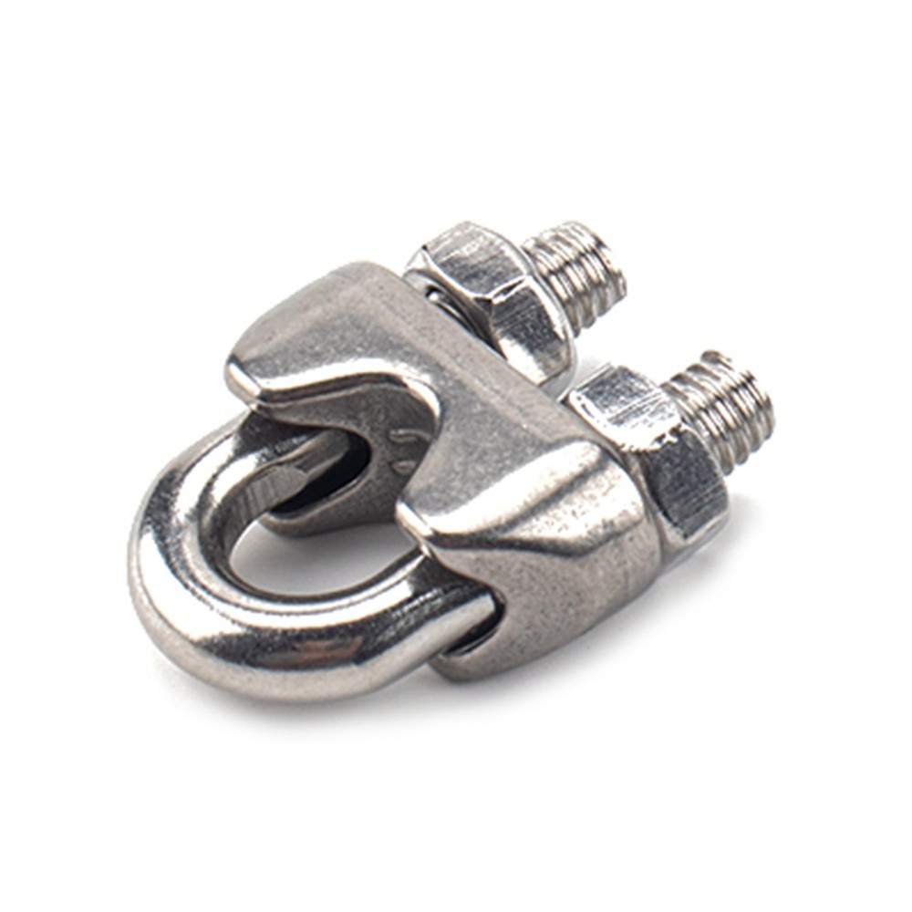 30PCS Car M6 Wire Rope Fixed Clamps with Triangular Ring Stainless Steel