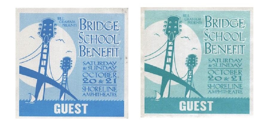 15th Annual Bridge School Benefit Backstage Pass  2001 Bundle 3