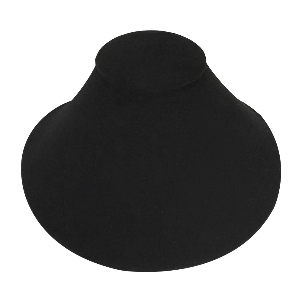 8"L x 8-1/4"W Black Velvet Necklace Pendant Chain Link Jewelry Display Holder