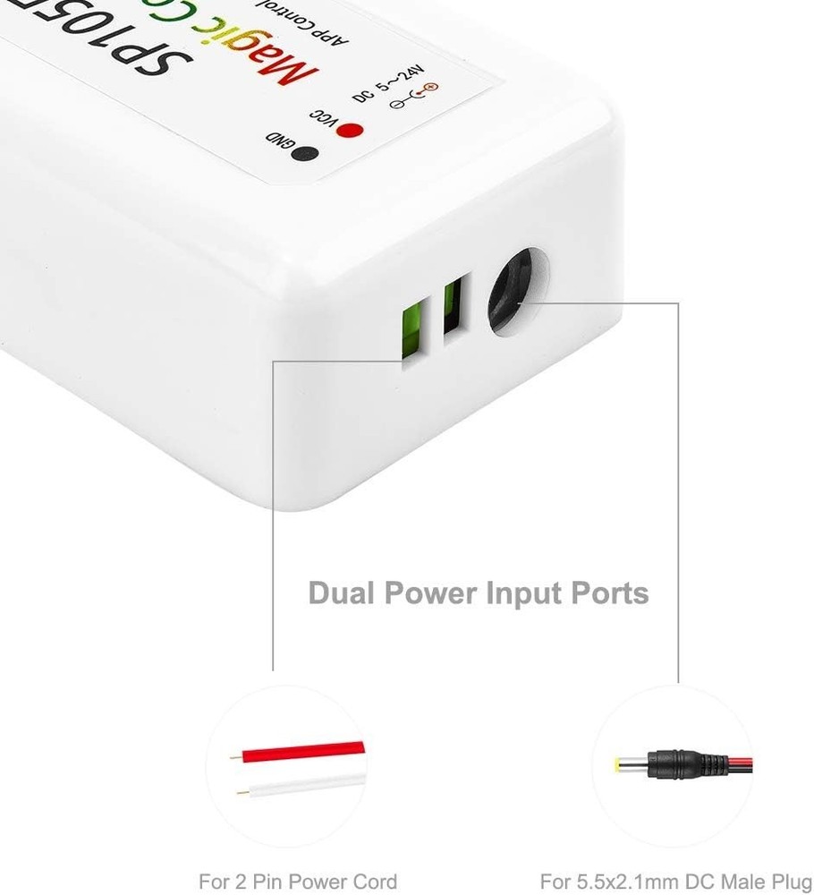 Wireless Bluetooth Controller SP105E iOS/Android APP for WS2811 WS2812B WS281...