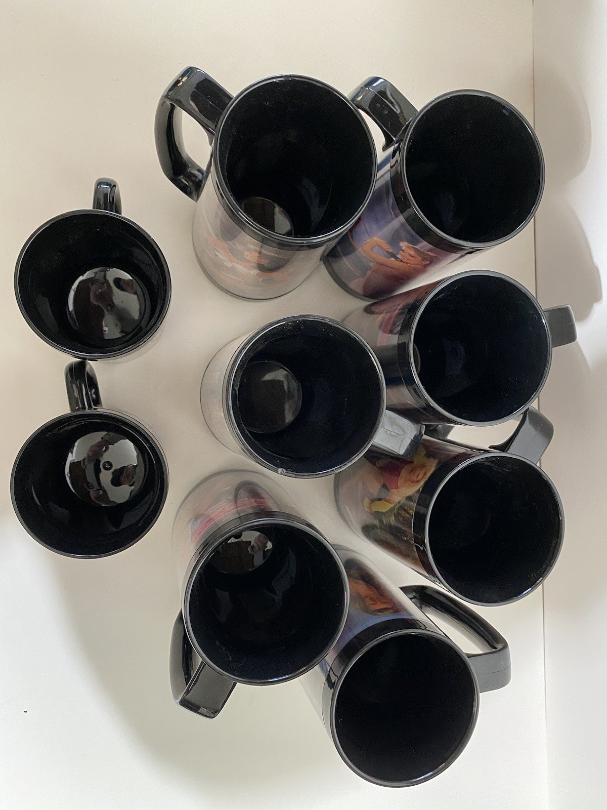 Lot of 10 Vintage Snap-On Tool Mate Mugs 80s 90s Pin-Up Plastic Thermo Serve