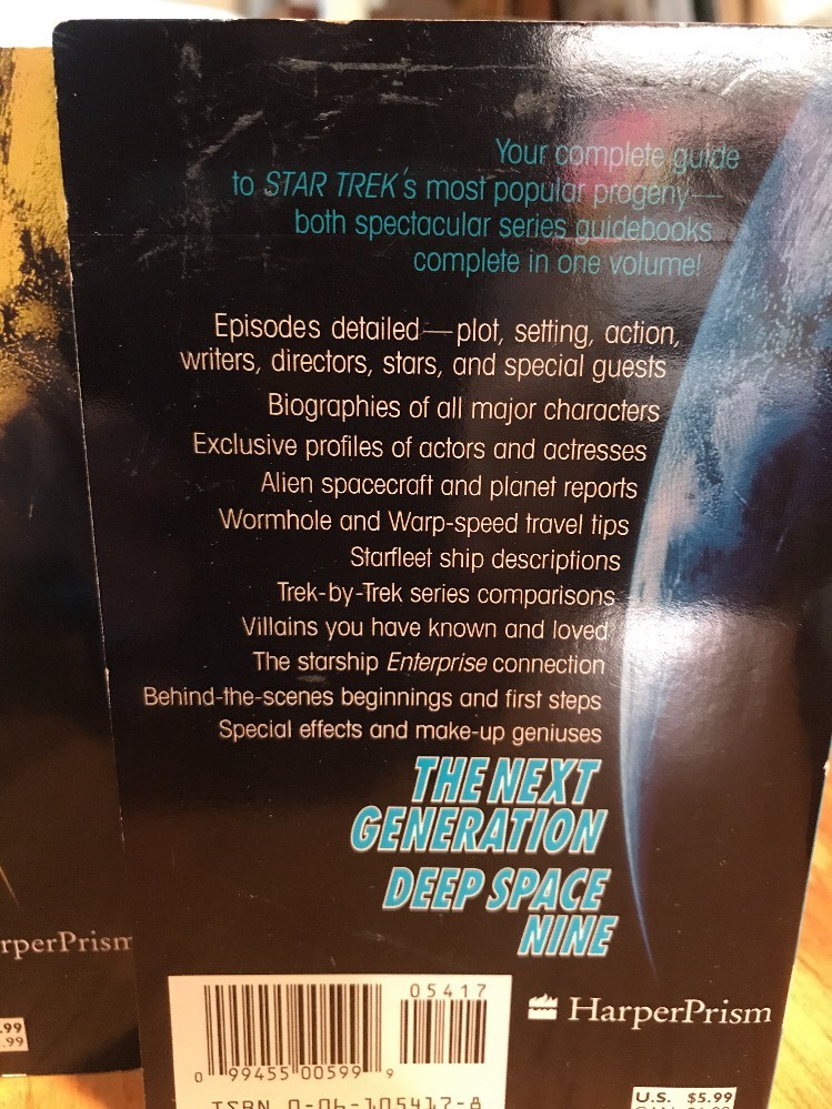 Two James Van Hise Paperbacks Unauthorized Trekkers Guide & Sci Fi TV Unread