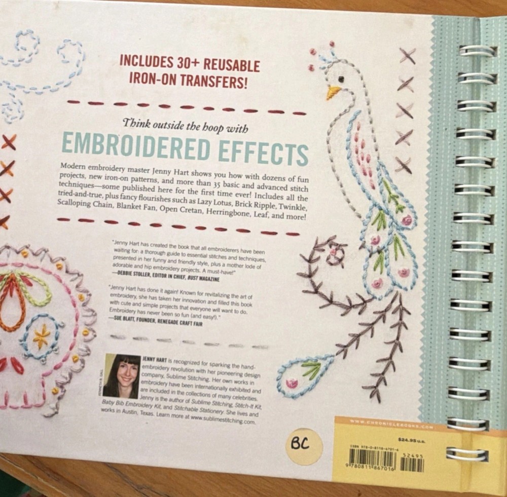 Sublime Stitching Embroidered Effects Pattern. spiral bound.