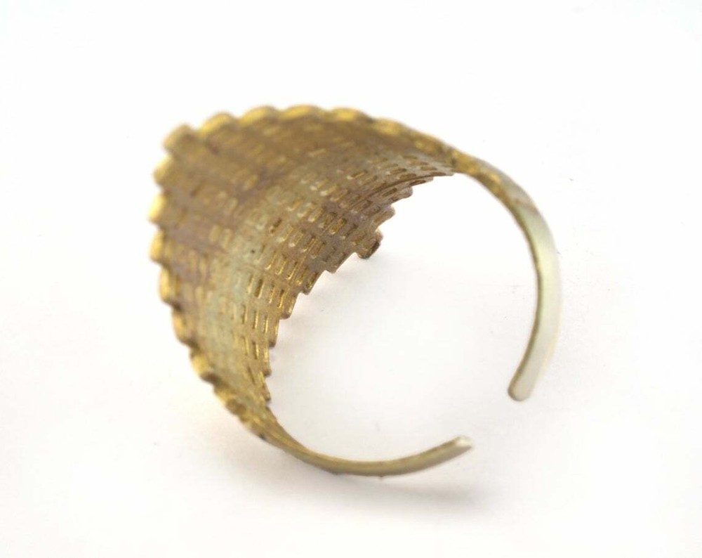 Adjustable Ring Raw brass (18.5mm 8.5US inner size - Adjustable ) OZ2707