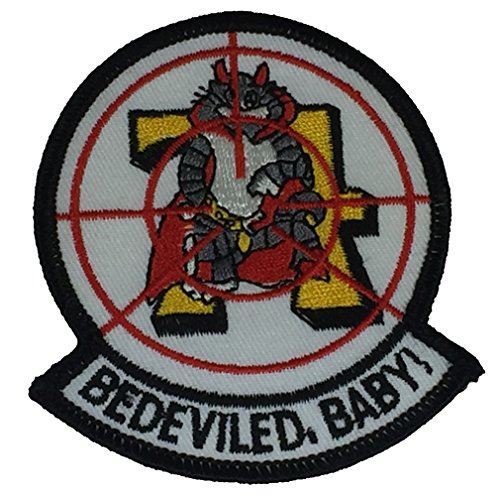 USN NAVY VF-74 BEDEVILED BABY FIGHTER SQUADRON PATCH BE-DEVILERS TOMCAT VETERAN