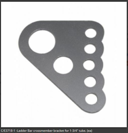 Chassis Engineering 3718-1 Ladder Bar Crossmember Bracket