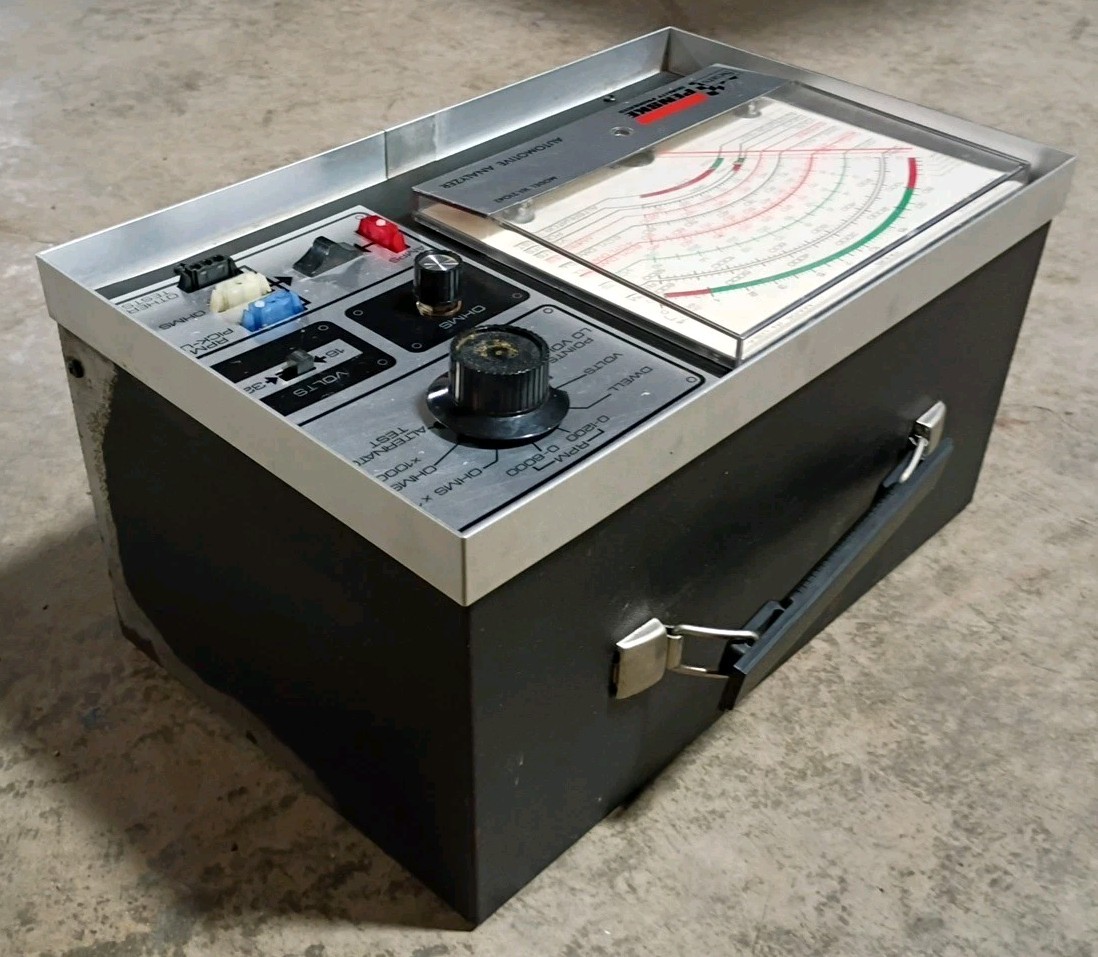 Vintage Sears Penske Automotive Analyzer 161.21042 & Timing Light 244.2138