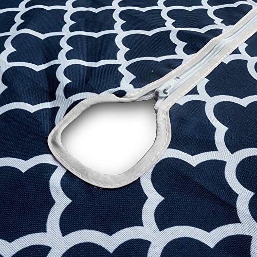 Spring/Summer Wrinkle-Free Waterproof 60" x 102" (Rectangular) Navy Blue