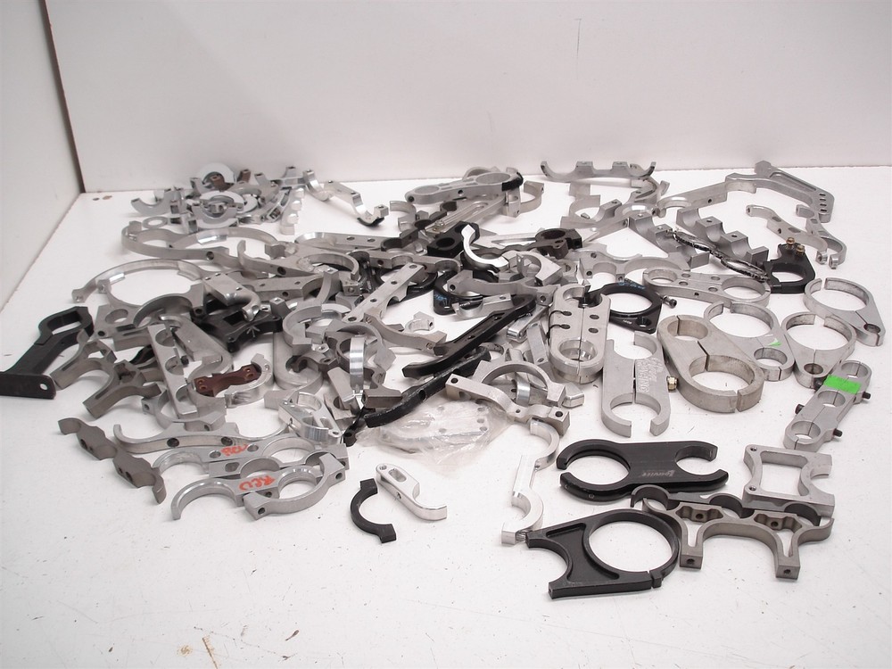 BULK 138pcs BILLET ASSORTED FIREBOTTLE / HARD LINE MOUNTING BRACKETS CLAMPS