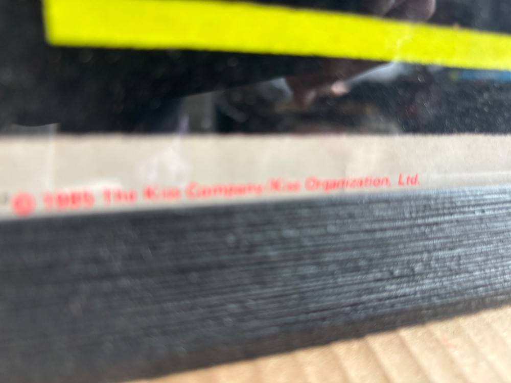 Original 1985 (Kiss) Blacklight Poster