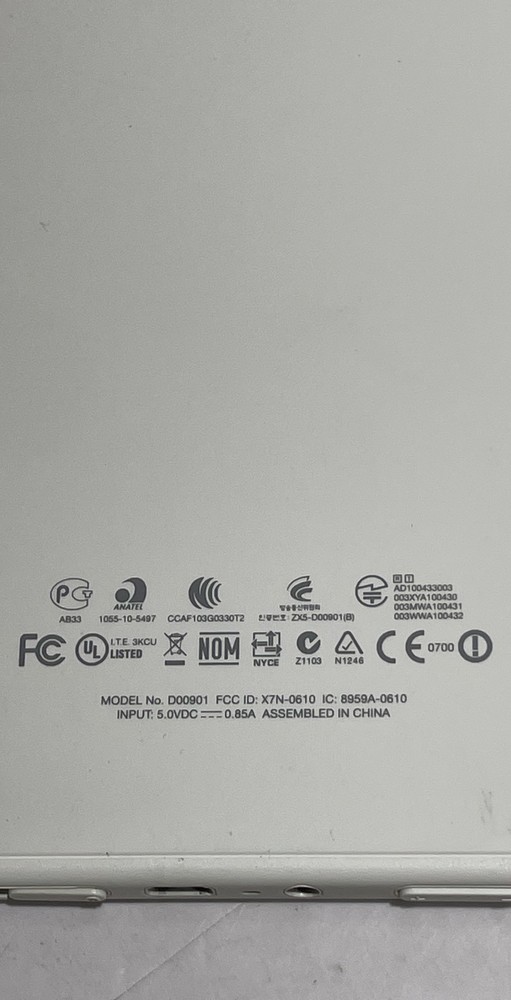 Amazon Kindle D00901 Keyboard 3rd Gen 6" E Ink eReader eBook Tablet Unit