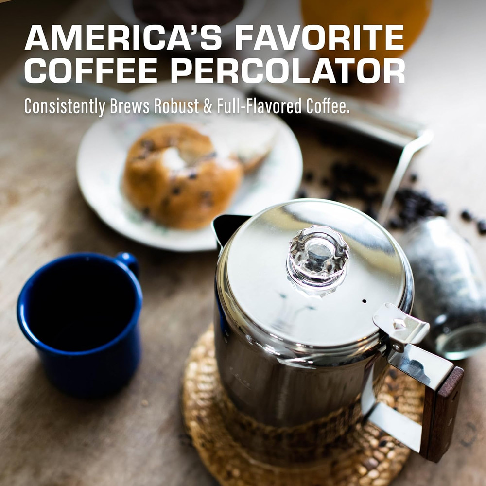 Bozeman Induction Coffee Maker — Percolator Coffee Pot, Coffee Percolator – Brew