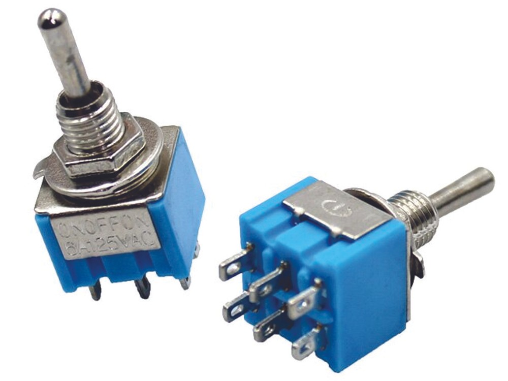 Mini Toggle Switch MTS-202 - 2 Phase - 2 Positions ON-OFF