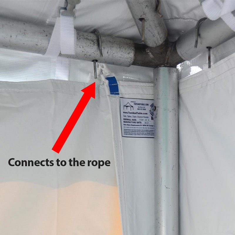 High Peak 8x30 Window Sidewall Vinyl Event Tent Wall, Used