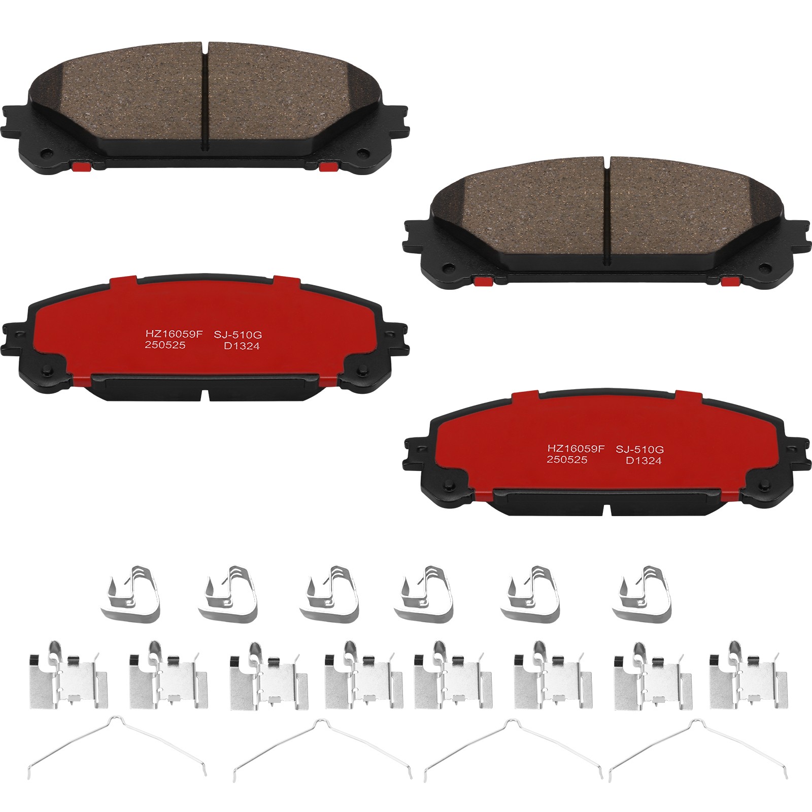 Front and Rear Ceramic Brakes Pads For 2014 - 2020 Toyota Highlander 2.7L 3.5L