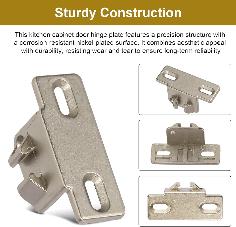Hinge Mounting Plate Replacement for Blum 1 5/8" Overlay 110 Degree Compact 33 E