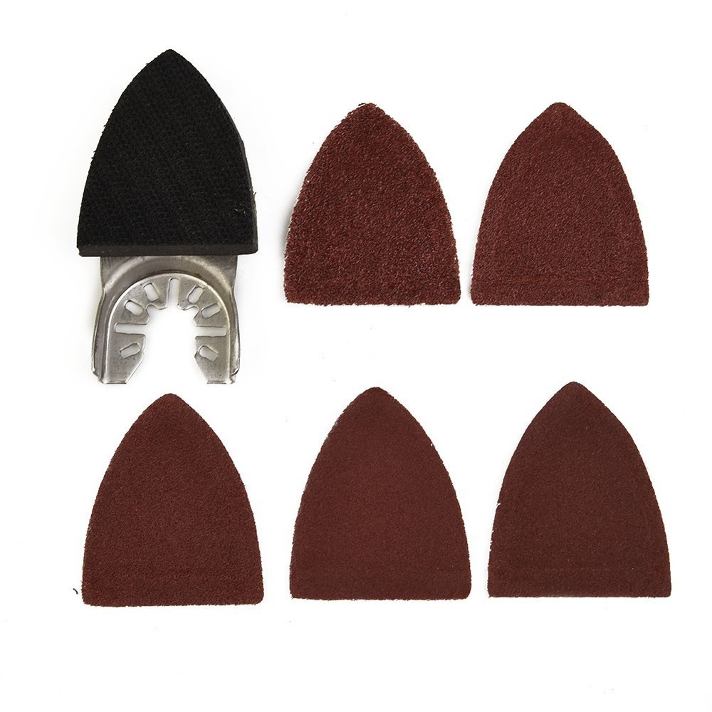 Multi Tool Triangular Sander Pad 25 Sanding Sheets For Oscillating Power Tool