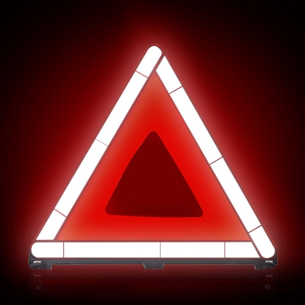 Triple Warning Triangle Cone Emergency Warning Three-Piece Set