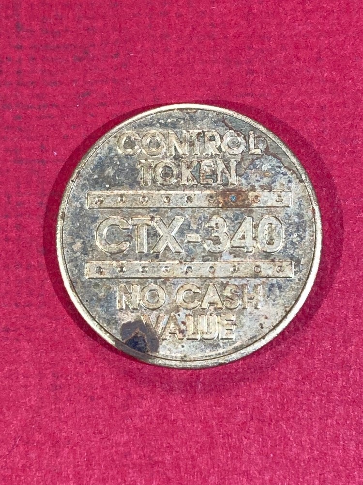 Vintage No Cash Value Control Parking Token