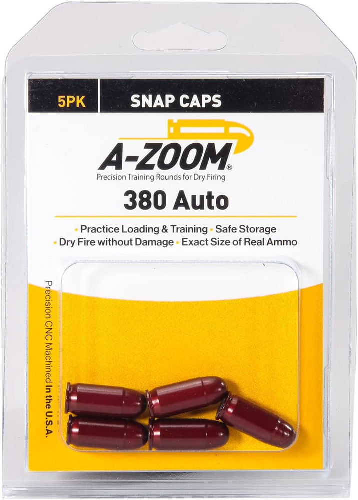 Pistol Metal Snap Caps 380Auto 5Pk