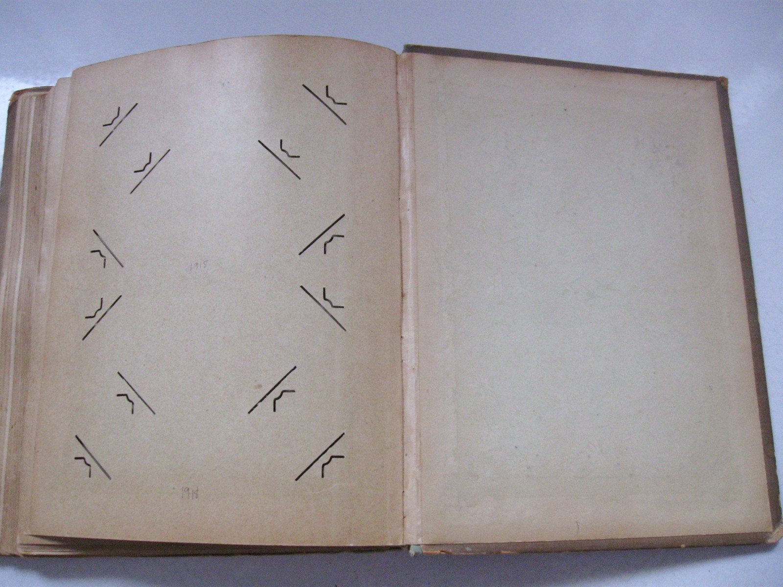 2 EMPTY ANTIQUE POSTCARD ALBUMS