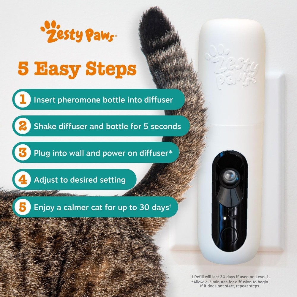 30 Day Cat Pheromones Calming Diffuser Plug-in Starter Kit - Cat Calming Diff...