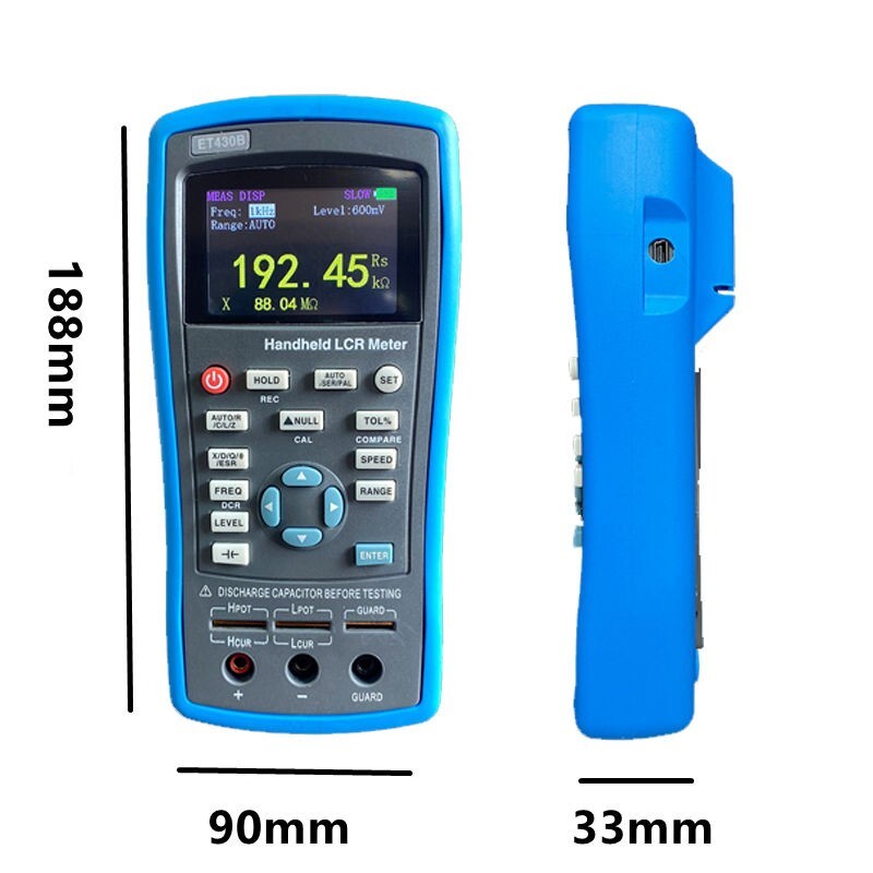 Handheld LCR Meter Digital Bridge with DCR Electrolytic Capacitor Function