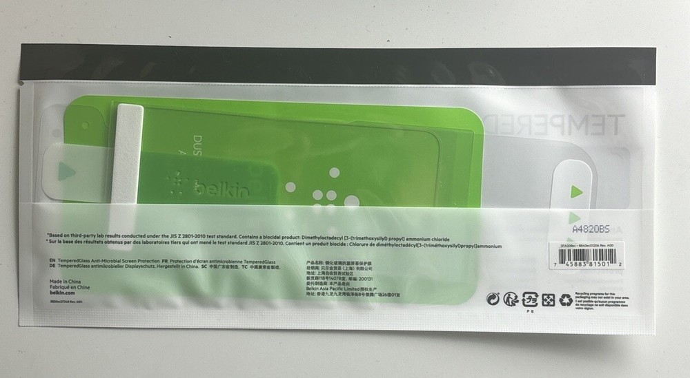 Belkin SCREENFORCE Tempered Glass Screen Protector for iPhone 12 Mini