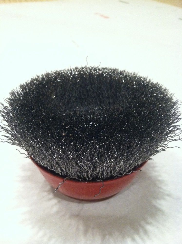 4" cup Brush,5/8-11"  crimped