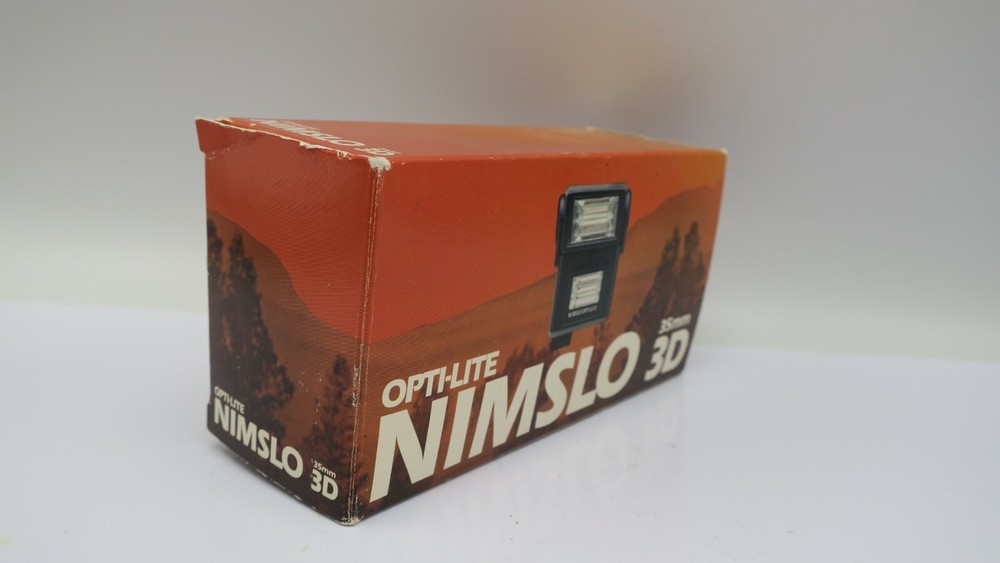 Opti-Lite Flash For Nimslo 35mm 3D camera Box / Manual & Foam Inserts Only