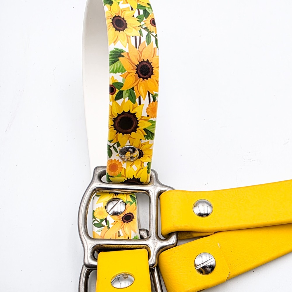Biothane Horse Halter - Sunflowers