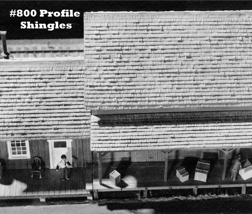 Campbell Scale Models 800 HO Scale 9" x 12" Profile Shingles