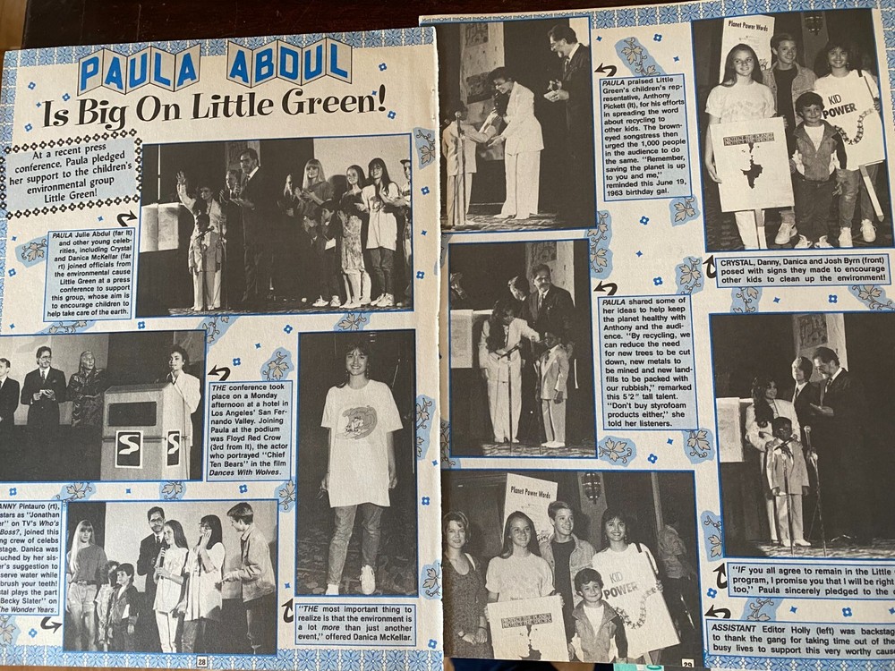 Paula Abdul, Two Page Vintage Clipping