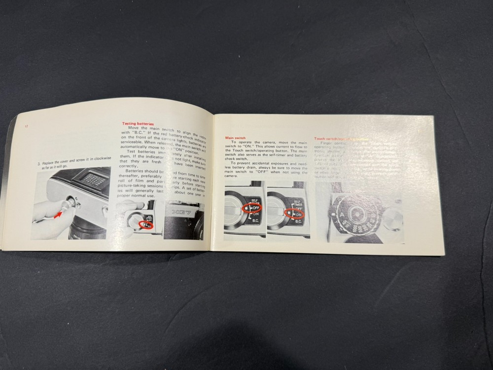 Minolta XG-7 Camera Owner's Manual
