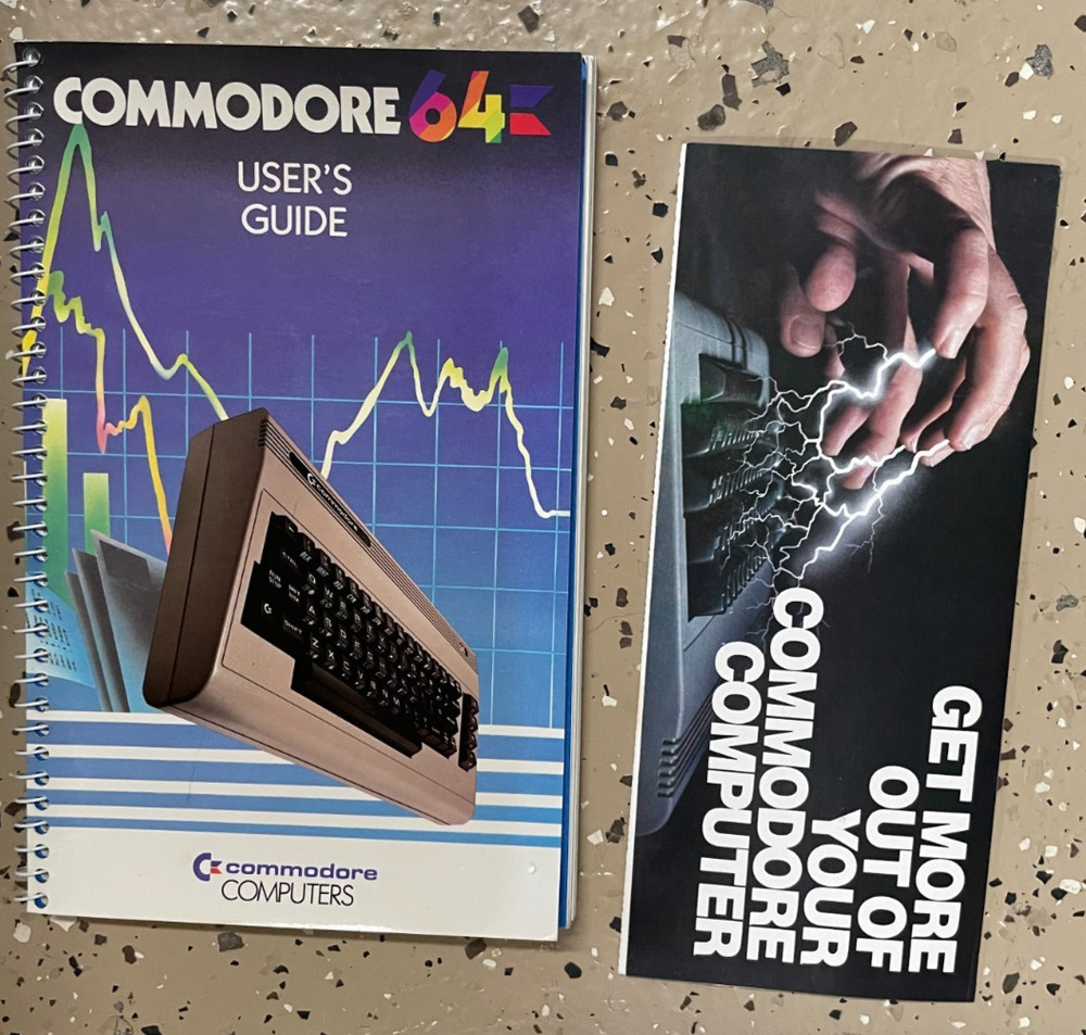 Commodore 64 Keyboard in Box & Manual Inserts & Cords & Warranty Tested