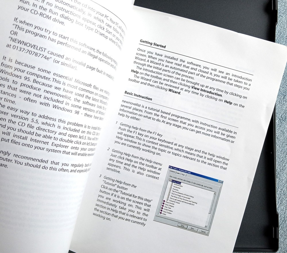 Start Writing Your Novel: Newnovelist ~2001 CD-ROM~ Creativity Software Tutorial