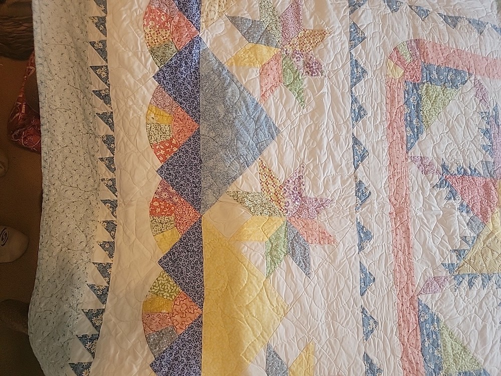 Light Blue Quilt 85 x 83