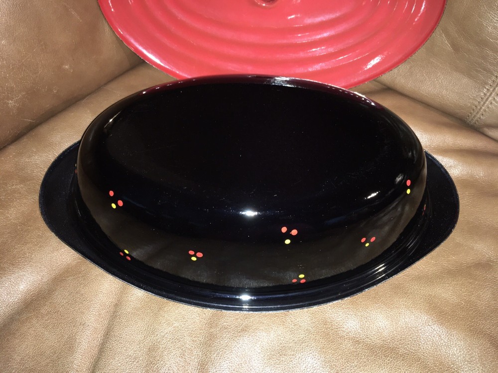 Vintage Roasting Pan Enamelware Roaster Holiday