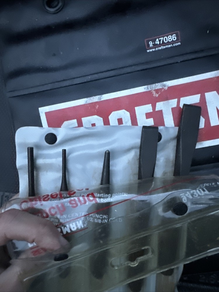 Sears Craftsman USA Nos 5Pc Punch And Chisel Set 4302