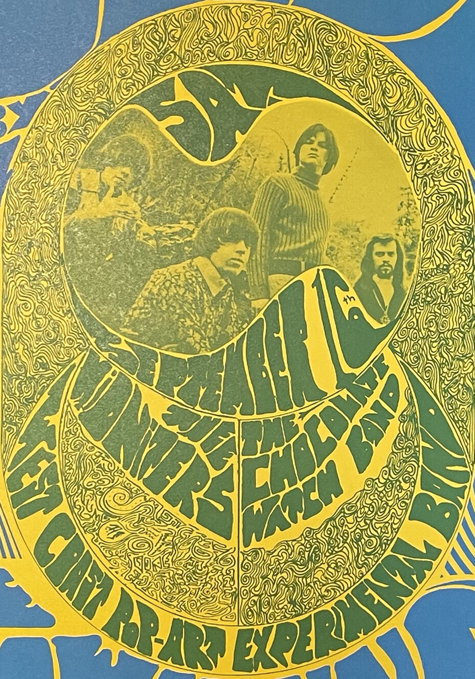 THE SEEDS in Santa Barbara, 1967 - AUTHENTIC POSTER