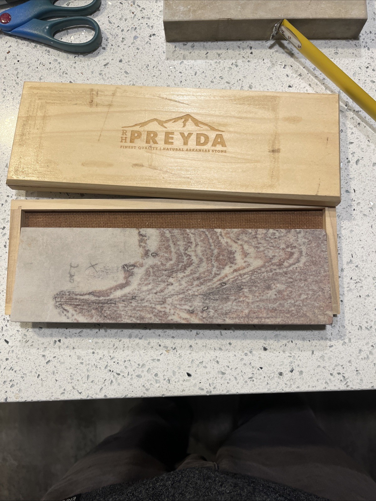 RH Preyda 10” X 3” Soft Arkansas Stone Custom