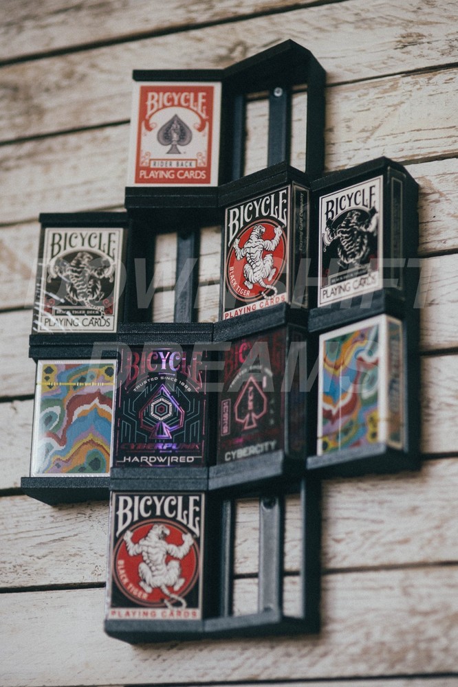 Modular Playing Card Wall Display | Deck Holder for Collectors | 6x expandable