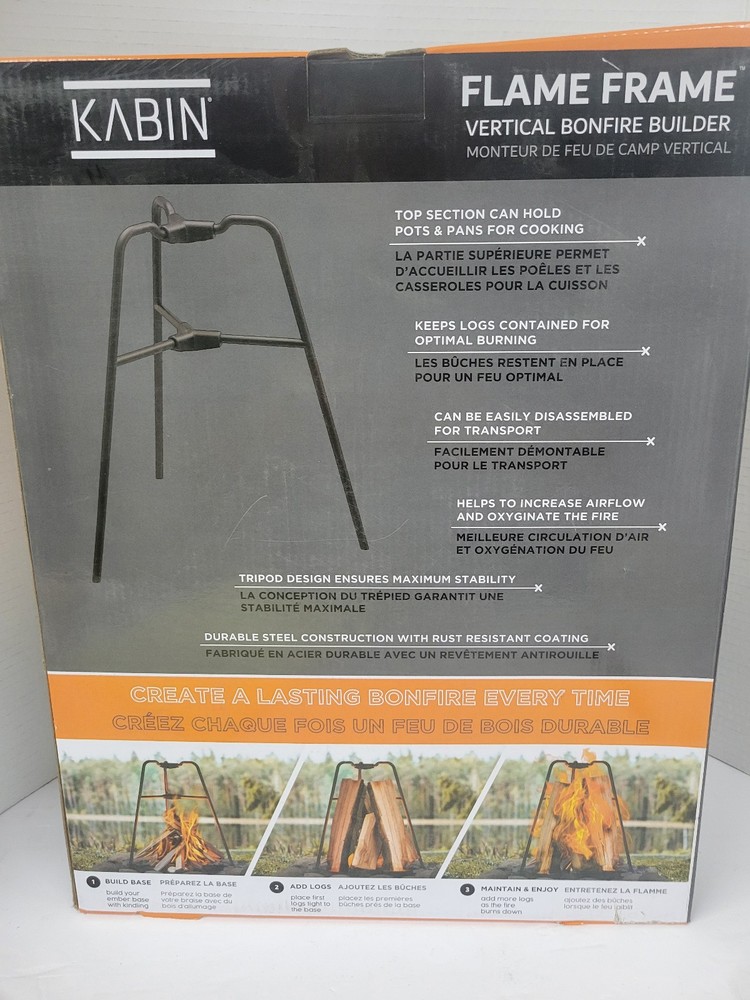 KABIN Flame Frame vertical bonfire builder (holds cookware)