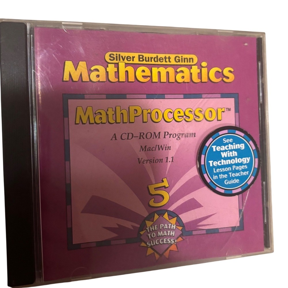 Silver Burdett Ginn Mathematics MathProcessor Grade 5 CD-ROM 1998 Mac Win V1.1